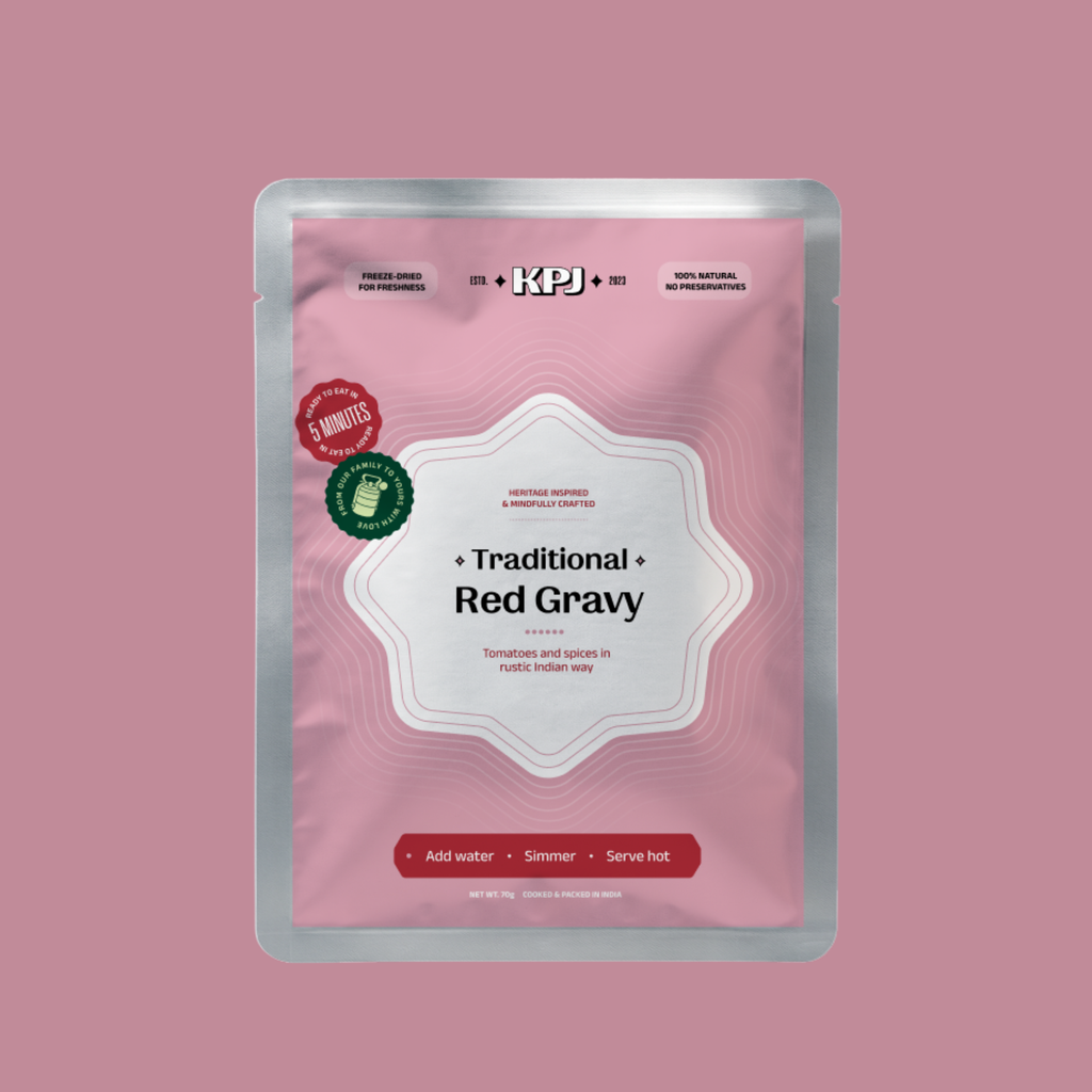 KPJ Foods Traditional Red Gravy Base freeze-dried meal packet