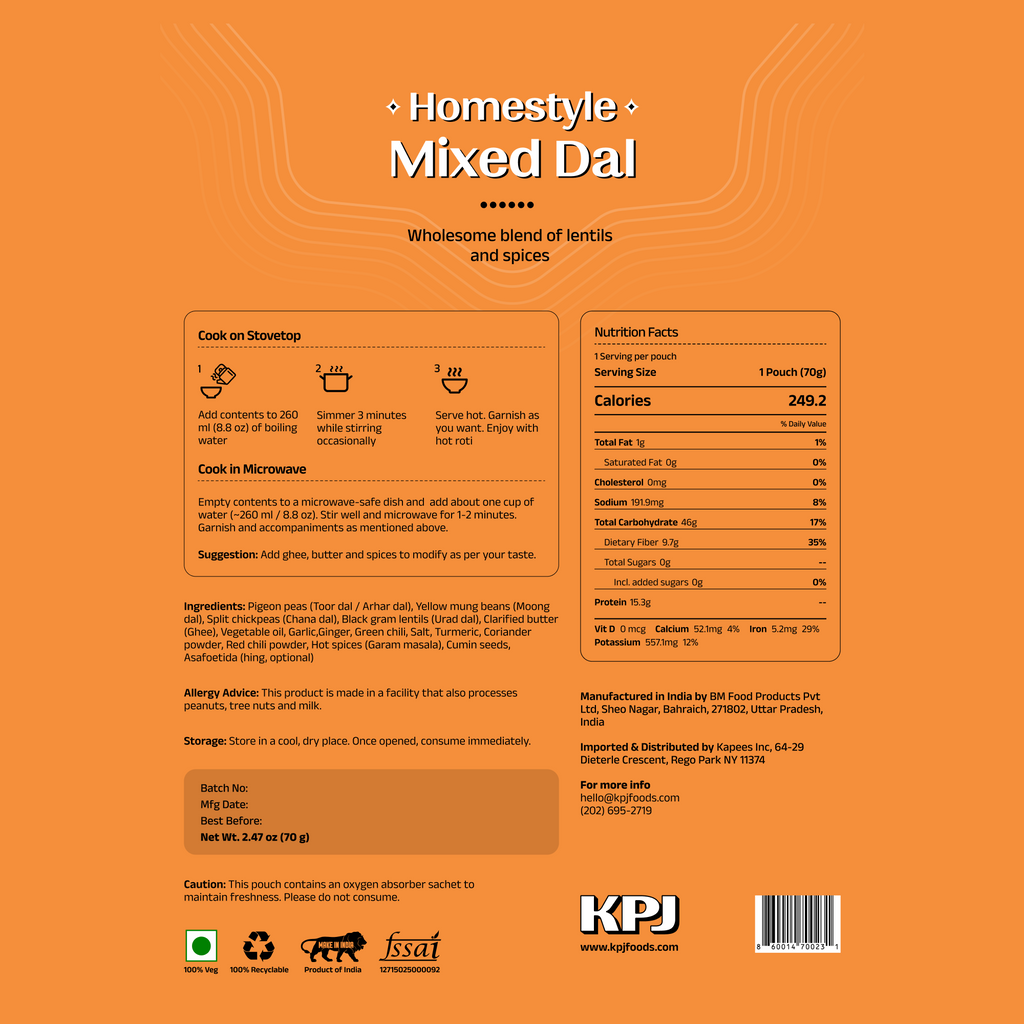 Homestyle Mixed Dal