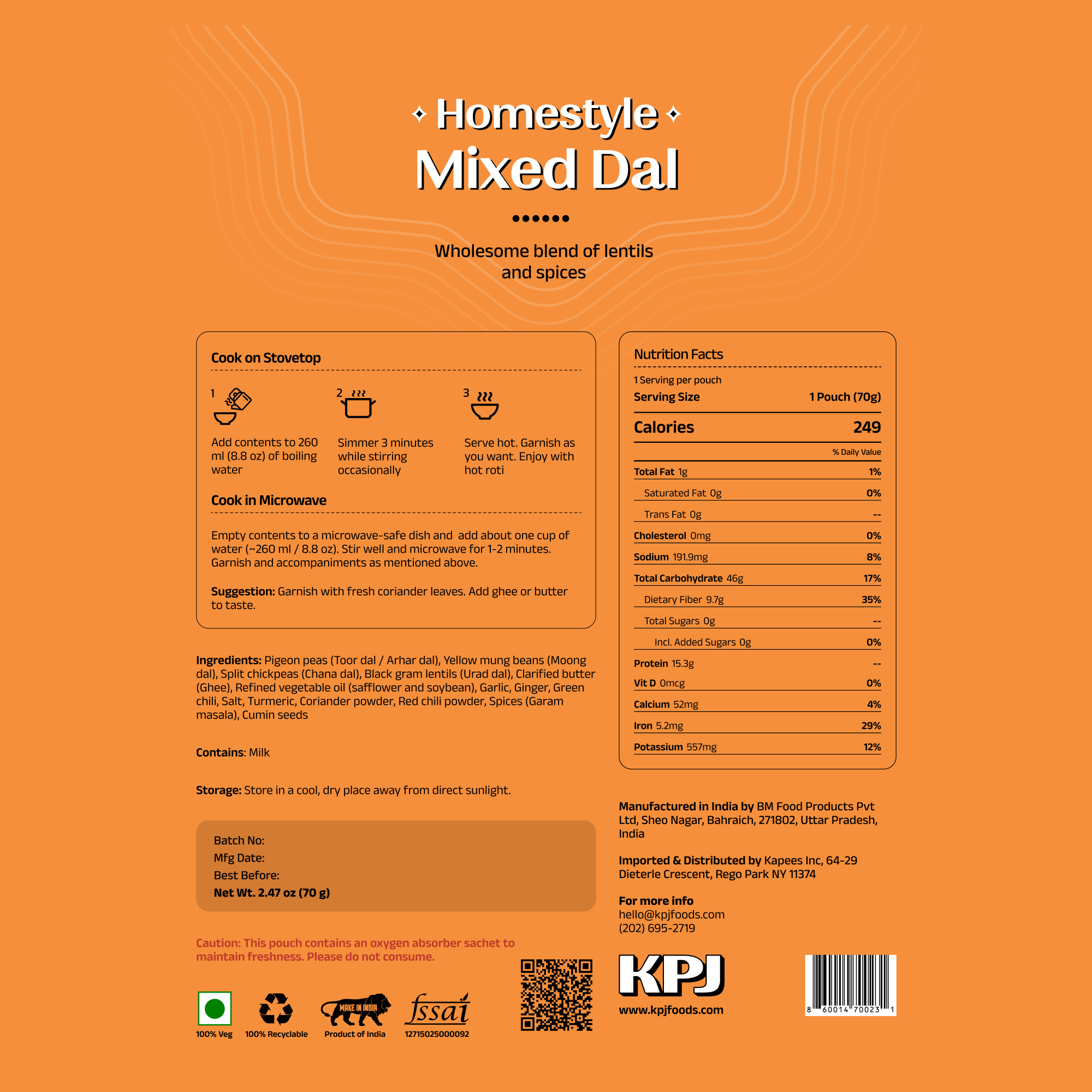 Homestyle Mixed Dal