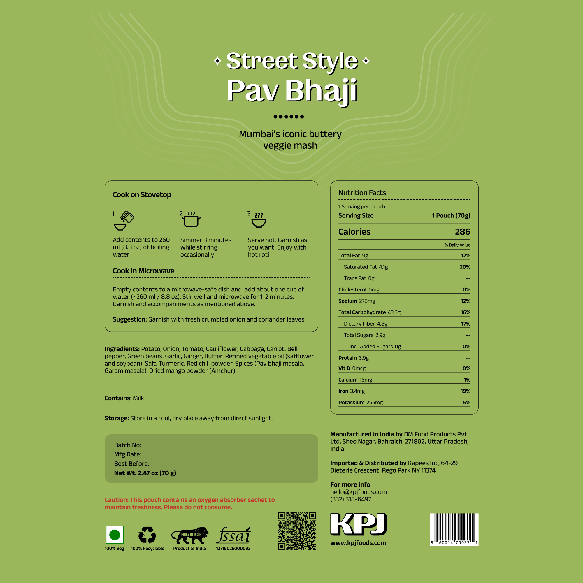 Street Style Pav Bhaji