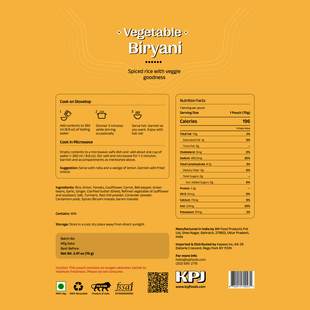 Vegetable Biryani