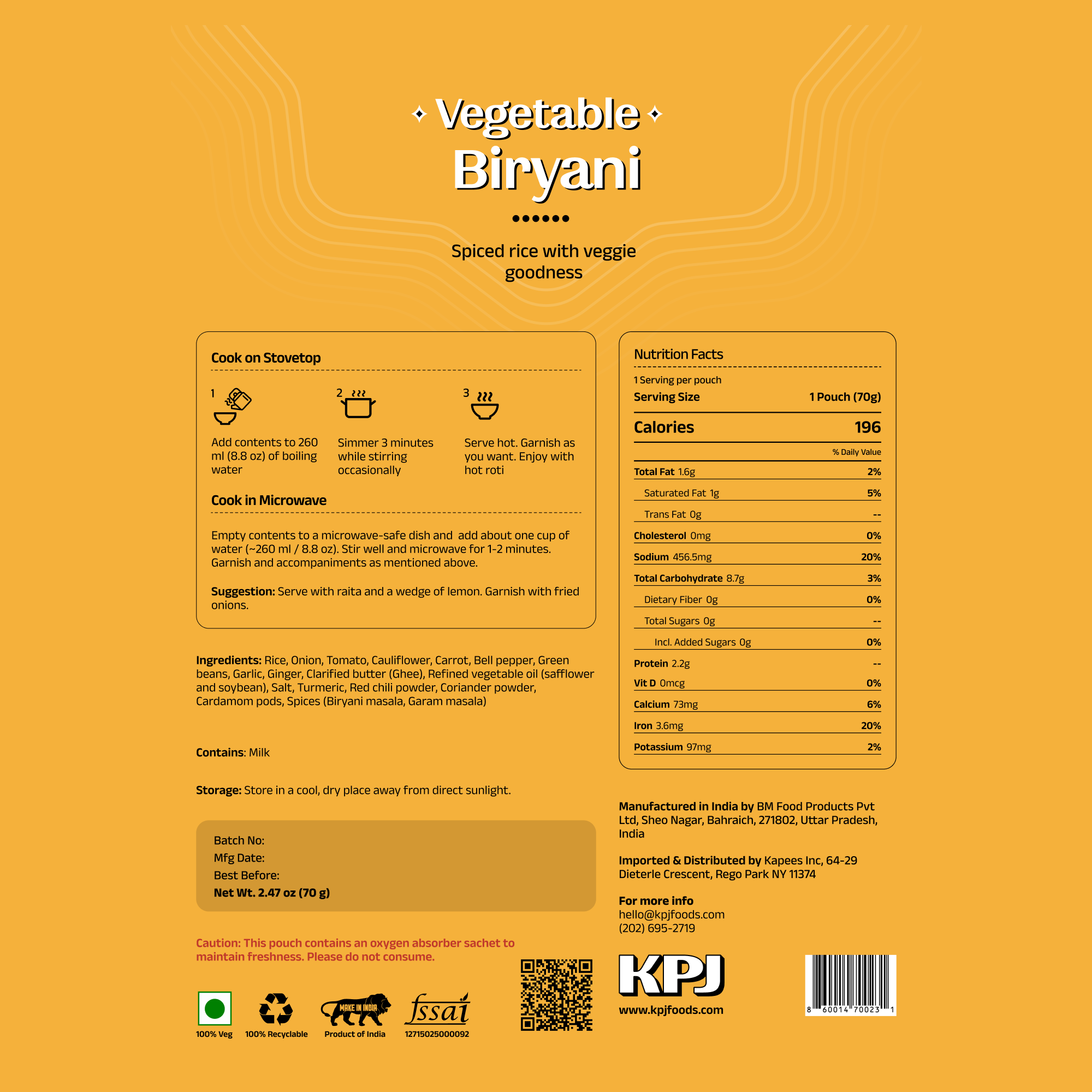 Vegetable Biryani