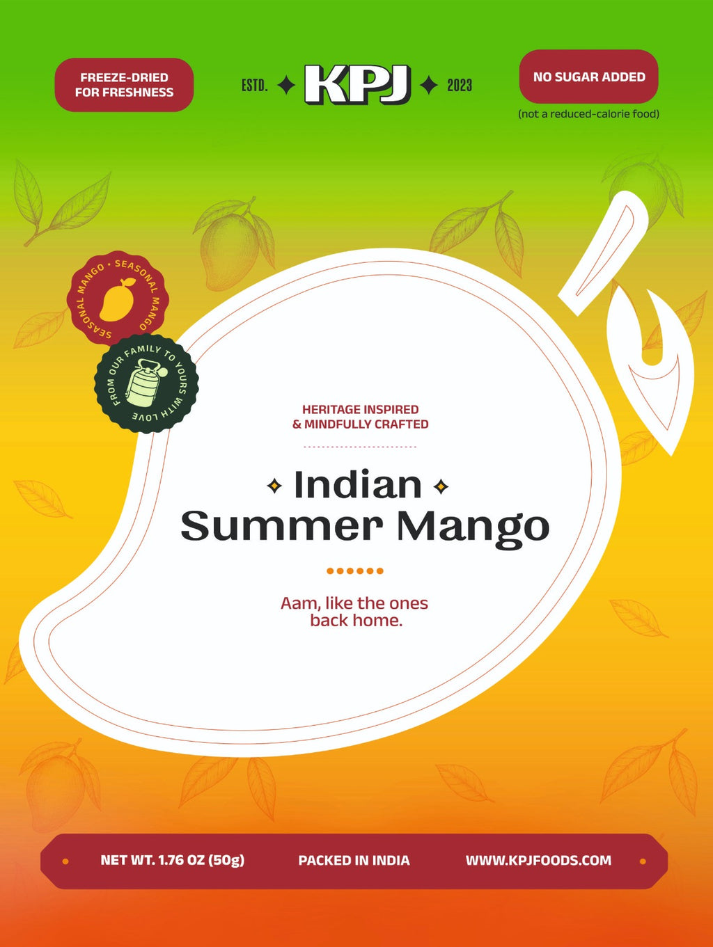 Freeze-Dried Indian Mango